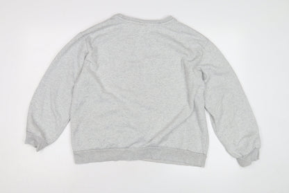 Womens UK Size Medium H&M Grey Pullover Sweatshirt