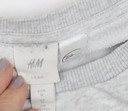 Womens UK Size Medium H&M Grey Pullover Sweatshirt
