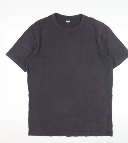 Uniqlo Men’s Black Crew Neck L T-Shirt