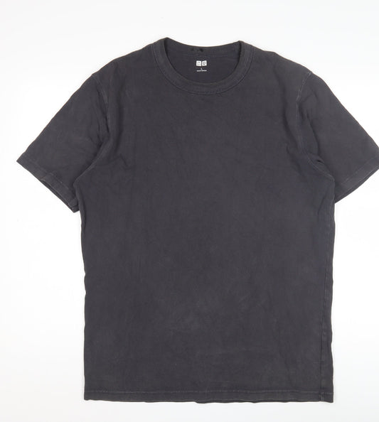 Uniqlo Men’s Black Crew Neck L T-Shirt