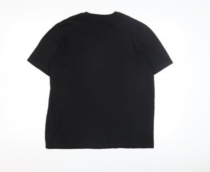 Nautica Men's Black Pyjama Top S Crew Neck