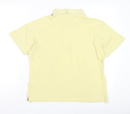 Pierre Cardin Yellow Polo Shirt Size S Unisex Adults