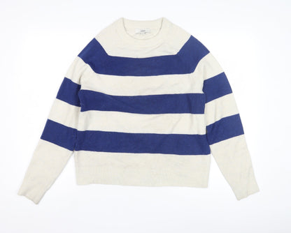 Womens UK Size S Marks and Spencer Blue Pullover Jumper
