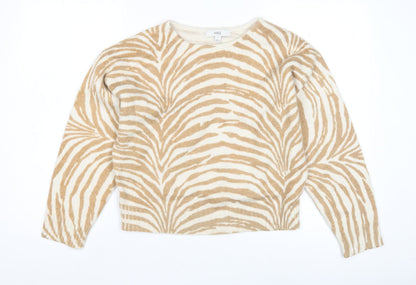 Womens UK Size 8 Marks and Spencer Beige Pullover Jumper
