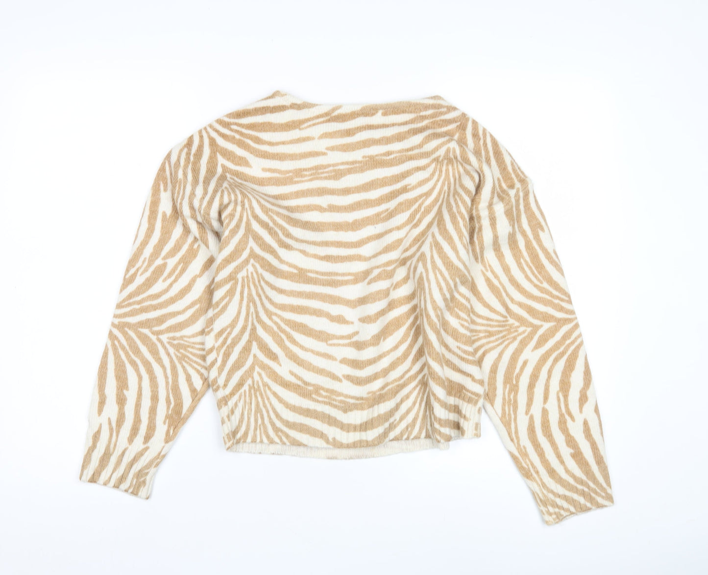 Womens UK Size 8 Marks and Spencer Beige Pullover Jumper