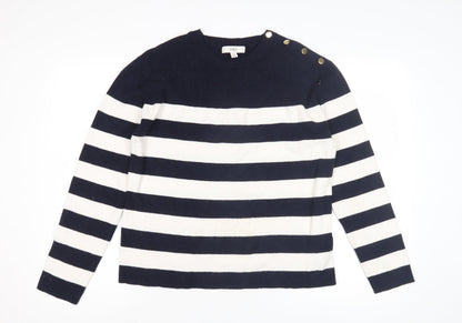 Womens UK Size M Marks and Spencer Blue Pullover Jumper