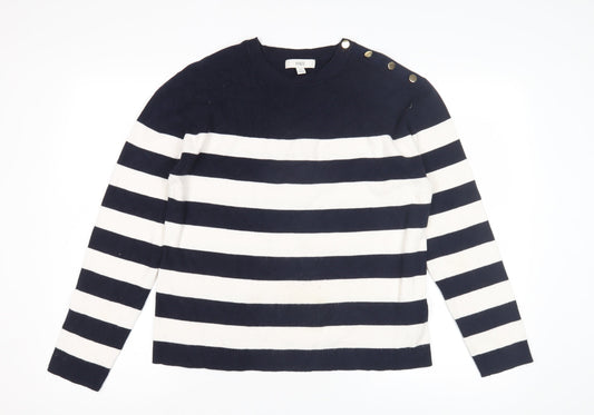 Womens UK Size M Marks and Spencer Blue Pullover Jumper