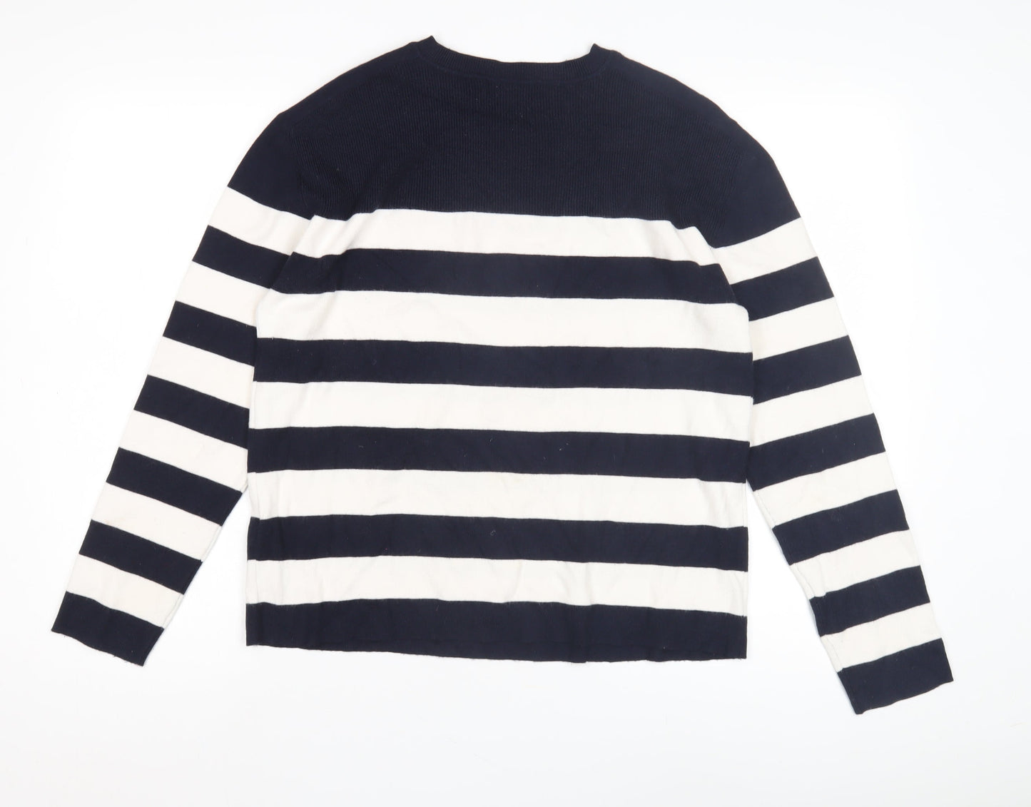 Womens UK Size M Marks and Spencer Blue Pullover Jumper