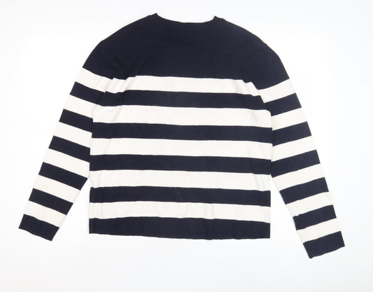Womens UK Size M Marks and Spencer Blue Pullover Jumper