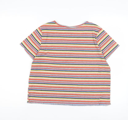 Womens UK Size 20 The Rolling Stones Multicoloured Basic T-Shirt