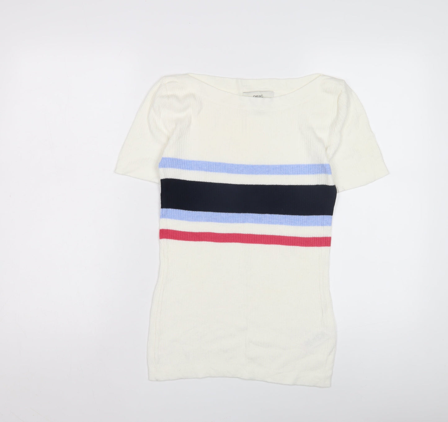 Womens UK Size 8 NEXT Multicoloured Jersey T-Shirt