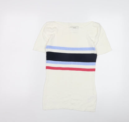 Womens UK Size 8 NEXT Multicoloured Jersey T-Shirt