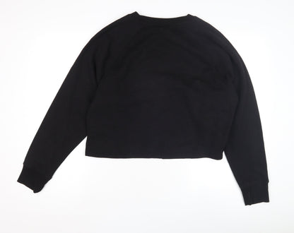 DKNY Women's Black Pullover Logo Sweatshirt - M
