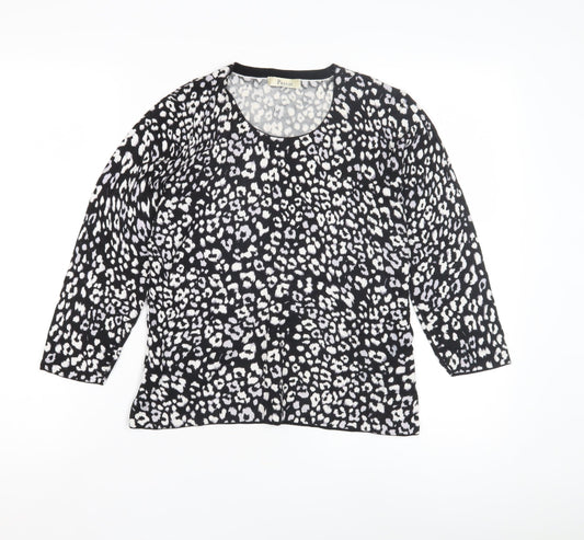 Womens UK Size M Precis Black Pullover Jumper