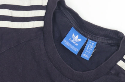 Adidas Men's Black S Logo T-Shirt, Short Sleeve