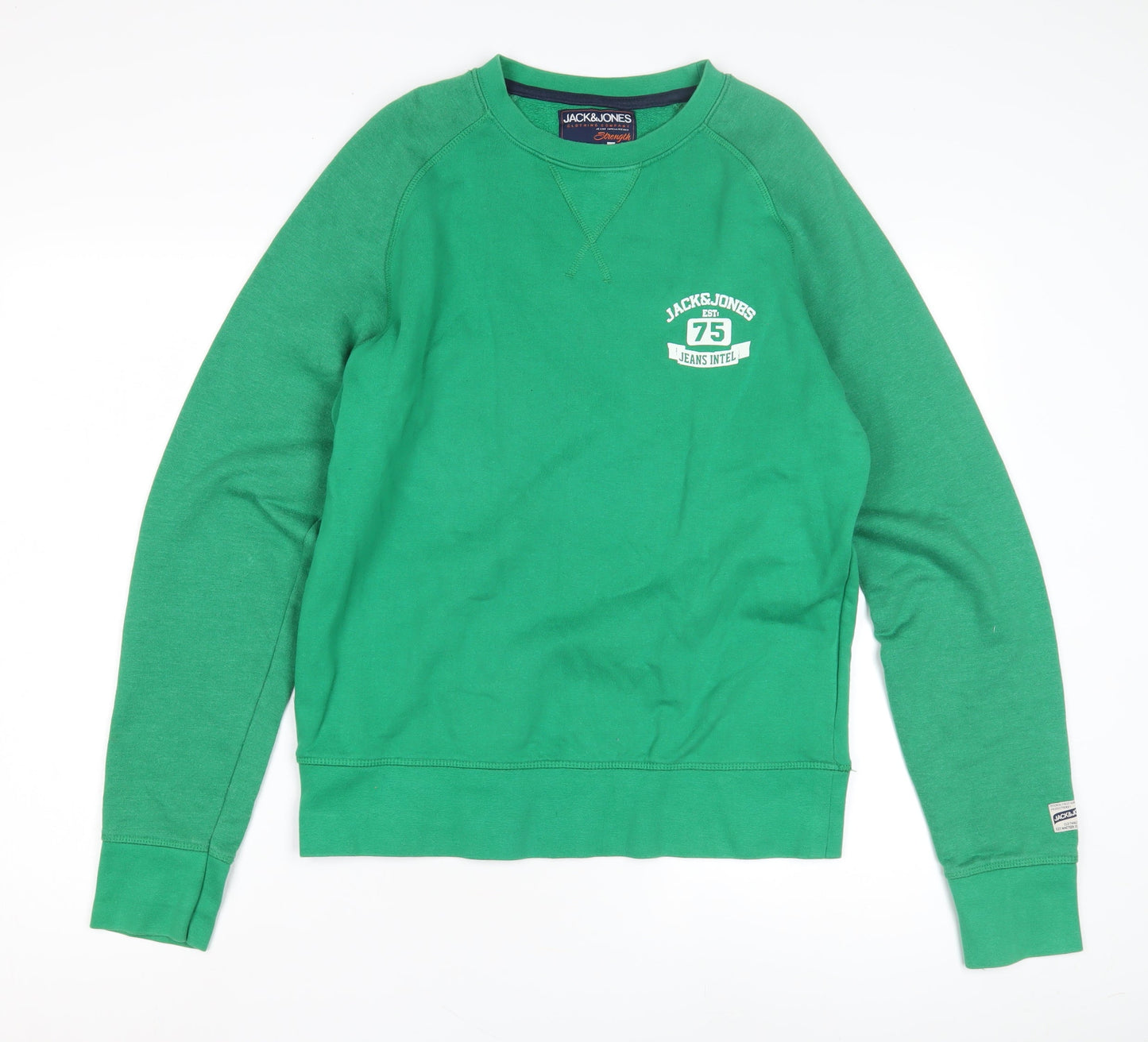 Mens UK Size M JACK & JONES Green Pullover Sweatshirt