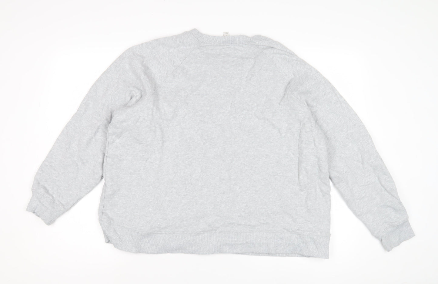 Marks and Spencer Unisex Grey Logo Sweatshirt L Pullover