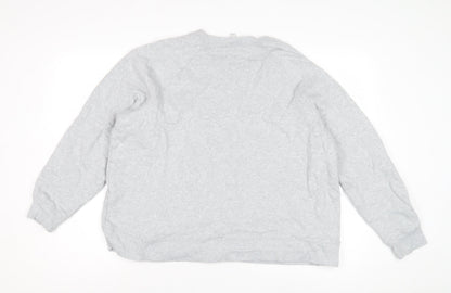 Marks and Spencer Unisex Grey Logo Sweatshirt L Pullover