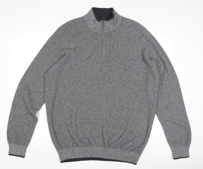 Kensington Eastside Men's Grey 2XL 1/4 Zip Sweatshirt