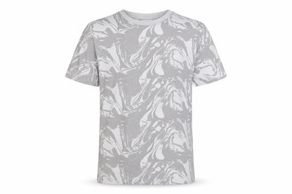Front view of Kangaroo Poo boys’ grey graphic t-shirt 11-12 years