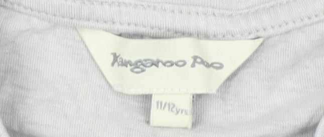Kangaroo Poo Boys Grey Graphic T-Shirt 11-12 Years