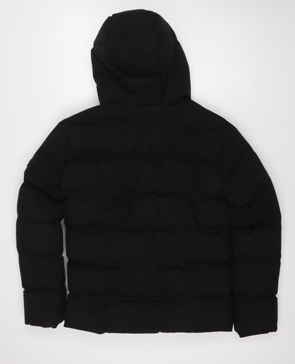 Mens UK Size S STATUS Black Puffer Jacket