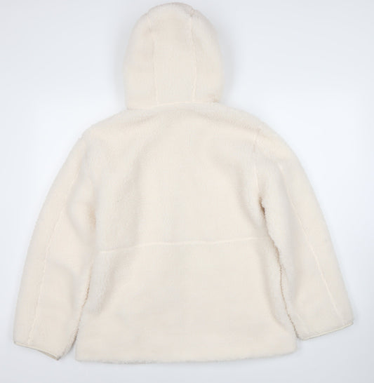 H&M Women’s Ivory Hooded Jacket XS Casual