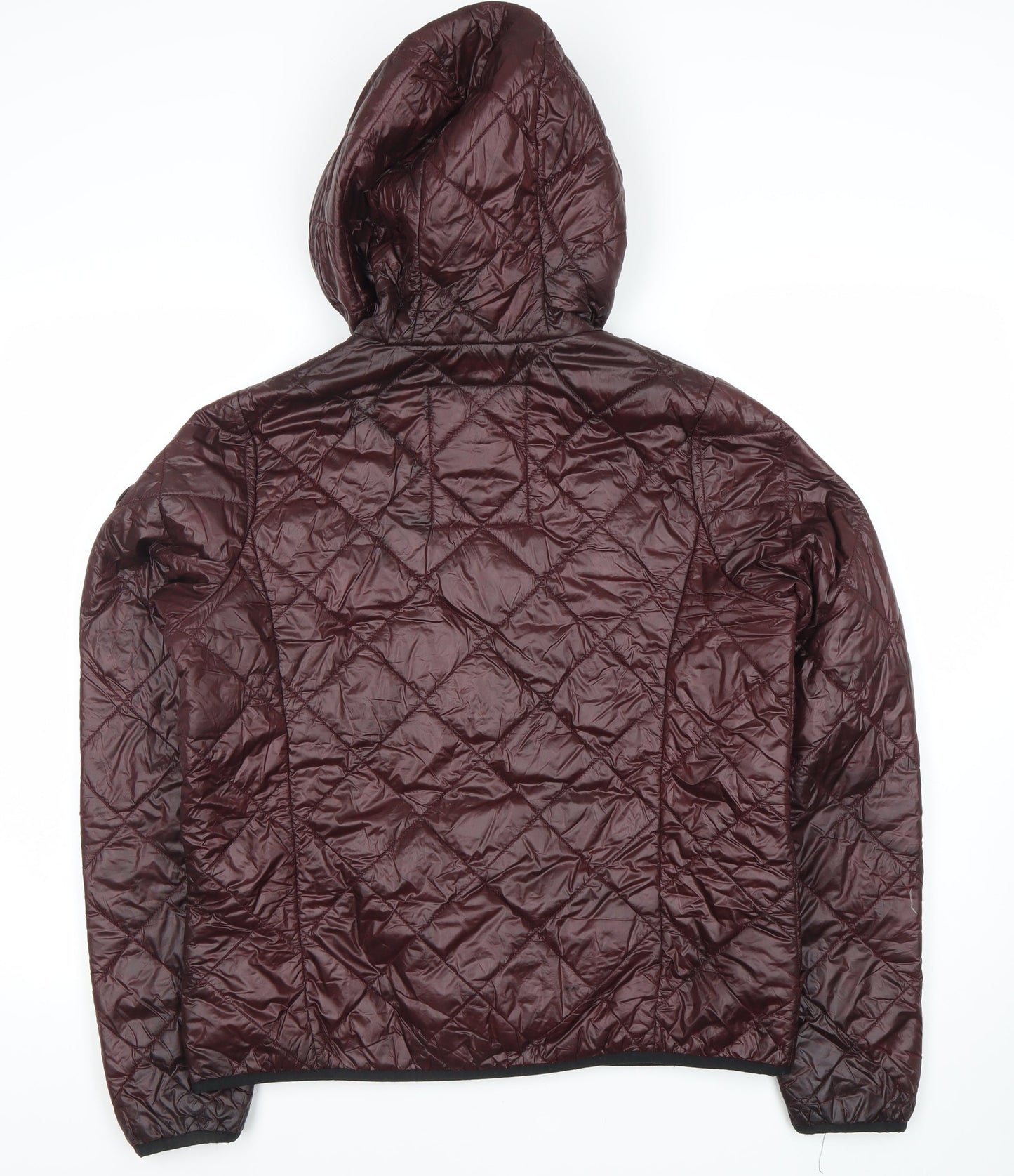 Abercrombie & Fitch Women's Brown Quilted Nylon Jacket, L