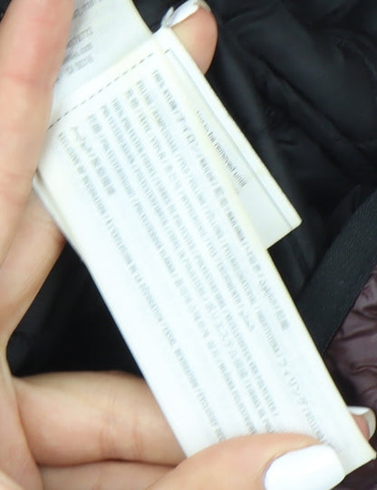 Abercrombie & Fitch Women's Brown Quilted Nylon Jacket, L