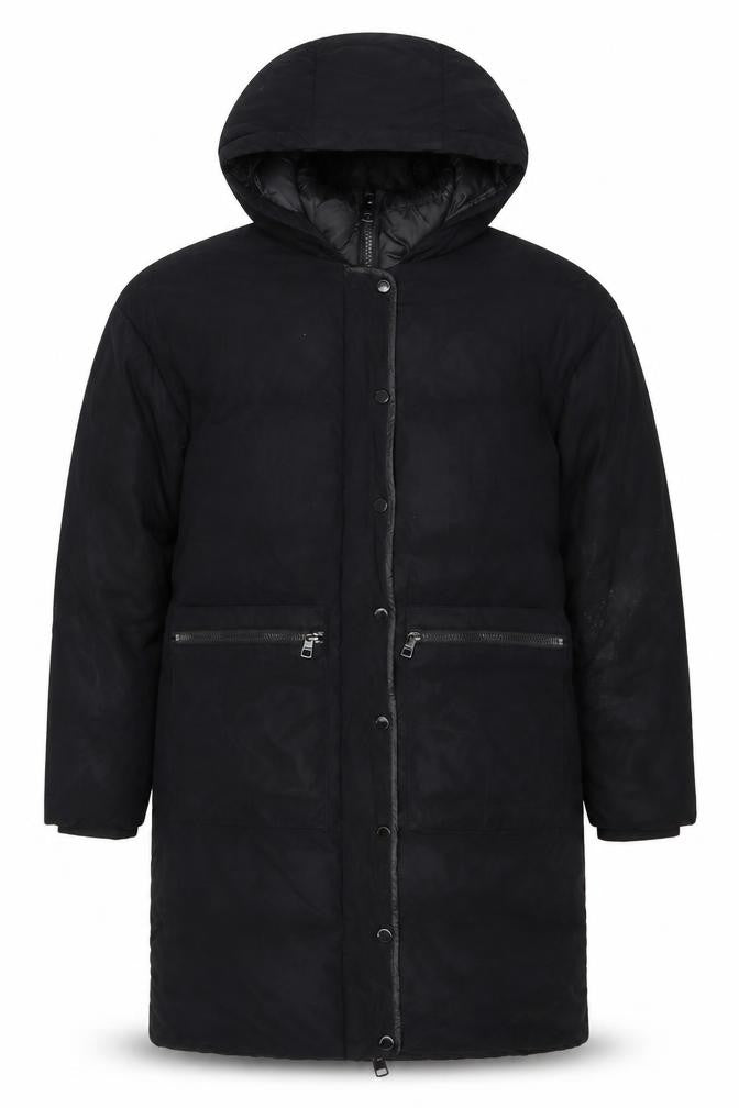 Calvin Klein Men's Black Puffer Jacket XS Hooded