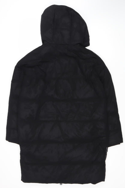 Calvin Klein Men's Black Puffer Jacket XS Hooded