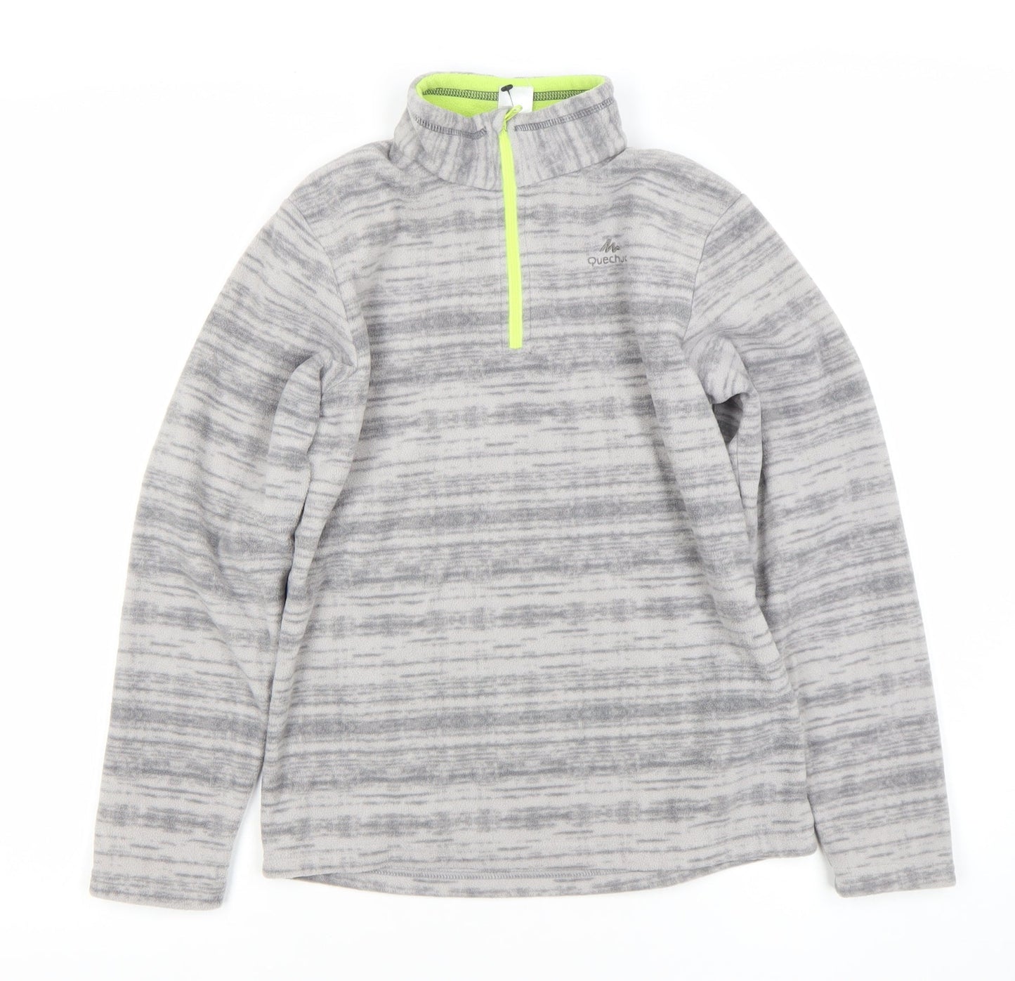 Quechua Boys Grey 12Y Full Zip Fleece Hoodie