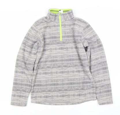 Quechua Boys Grey 12Y Full Zip Fleece Hoodie