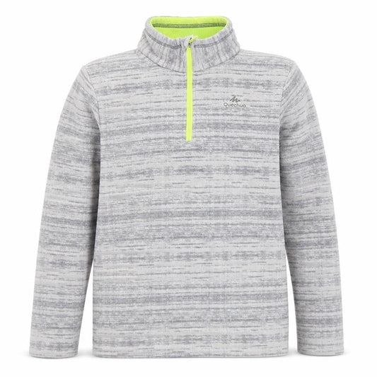 Quechua Boys Grey 12Y Full Zip Fleece Hoodie