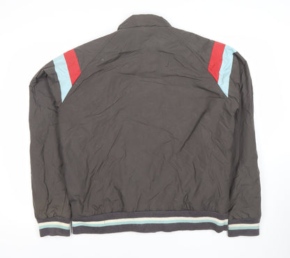 2YOU Men's Black Windbreaker Jacket, Size: