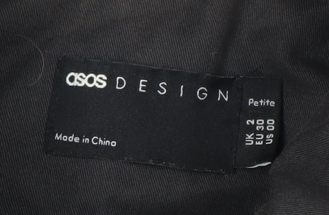 Womens UK Size 2 ASOS DESIGN Black Basic Jacket