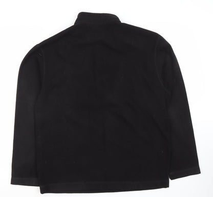 Mens UK Size M Marks and Spencer Black Full Zip Sweatshirt