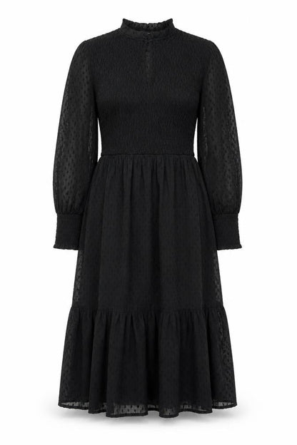 JD Williams Women's Black Smocked Dress Size 12