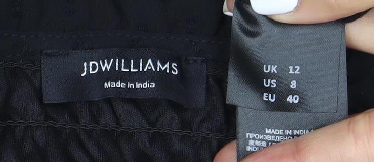 JD Williams Women's Black Smocked Dress Size 12