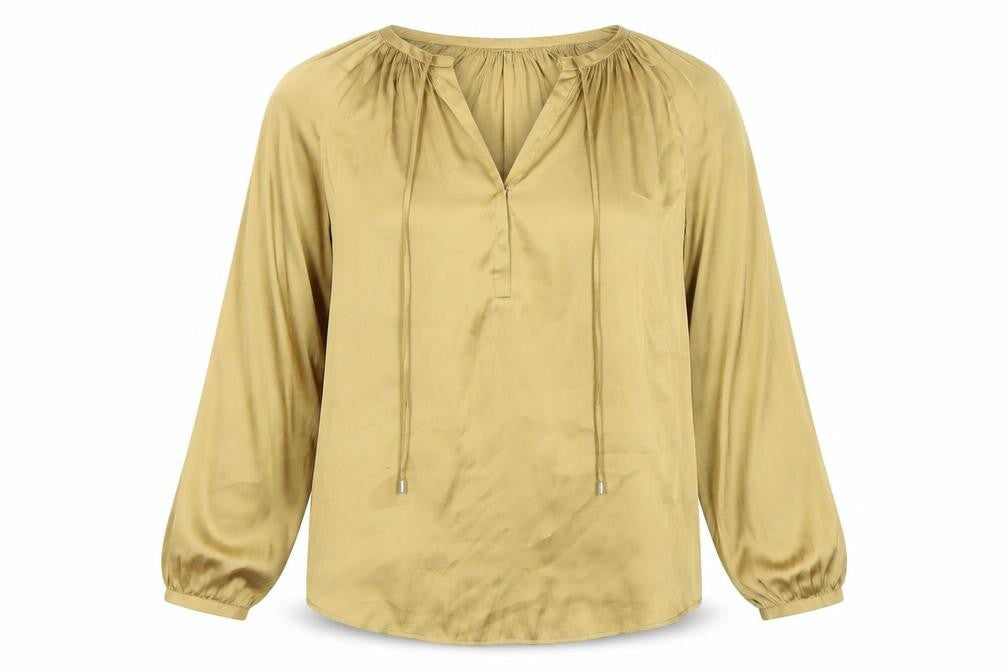 Womens UK Size 14 Marks and Spencer Beige Tunic Blouse