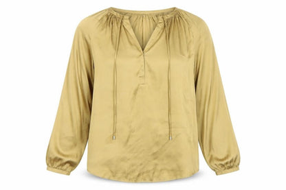 Womens UK Size 14 Marks and Spencer Beige Tunic Blouse