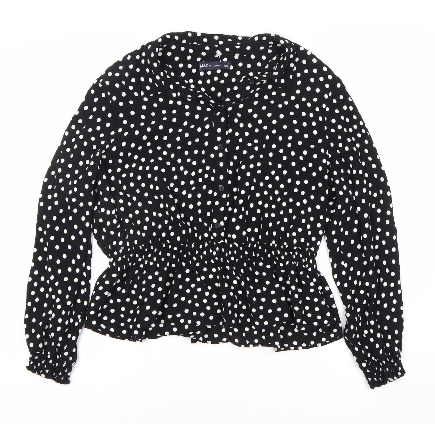 Womens UK Size 18 Marks and Spencer Black  Blouse