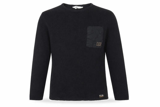 H&M Boys Black Pullover Jumper, Size 11 Years, Crew Neck