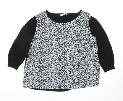 Womens UK Size L Oasis Multicoloured Basic Blouse