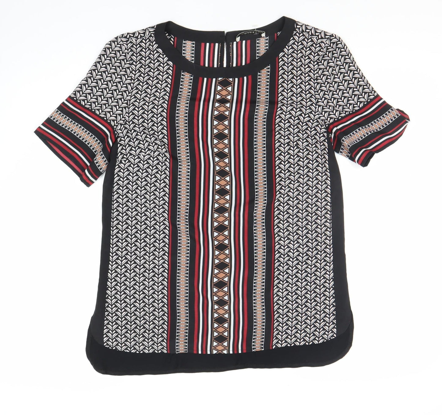 Womens UK Size S Oasis Multicoloured Basic Blouse
