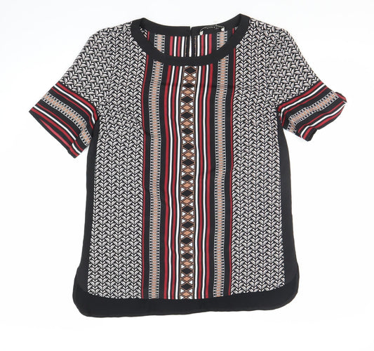 Womens UK Size S Oasis Multicoloured Basic Blouse