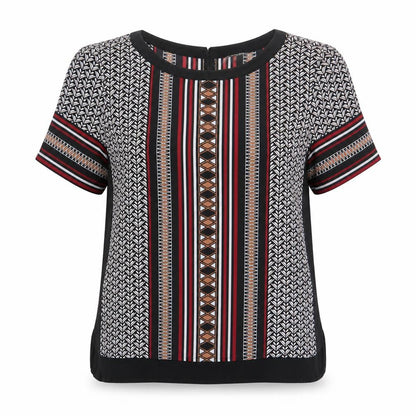 Womens UK Size S Oasis Multicoloured Basic Blouse