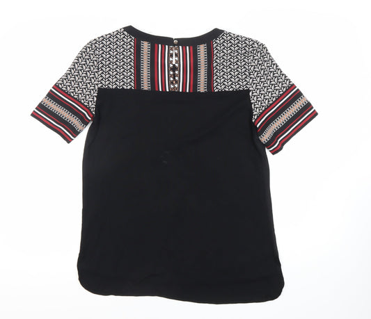 Womens UK Size S Oasis Multicoloured Basic Blouse
