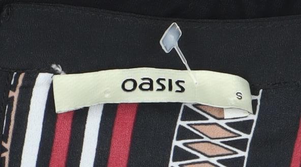 Womens UK Size S Oasis Multicoloured Basic Blouse