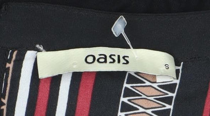 Womens UK Size S Oasis Multicoloured Basic Blouse